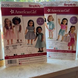 Lot: American Girl Sewing Patterns, plus Cabbage Patch and Paddington Bear!